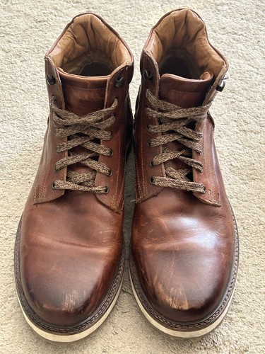 Men brown tan leather size - men’s,