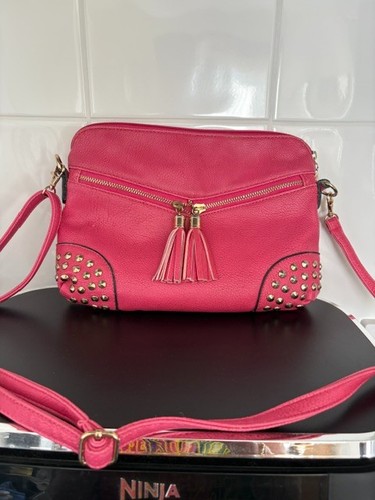 Shocking pink shoulder bag - shocking,