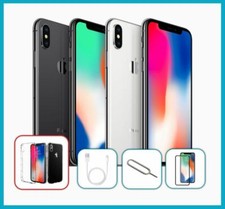 Apple iPhone X (iPhone 10) - 64GB 256GB Unlocked - Very Good - No Face ID