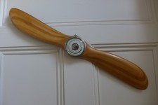 Vintage Wooden Plane Propeller Wall Barometer  Home Cottage Art Decor 