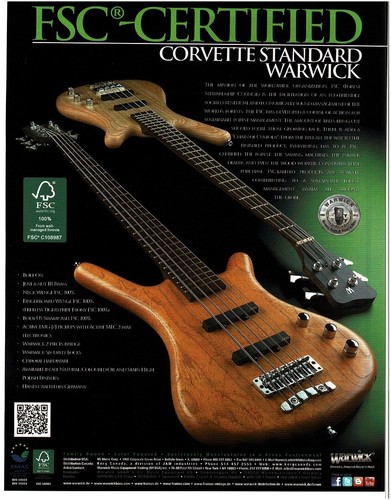 2012 warwick corvette standard - 2012,