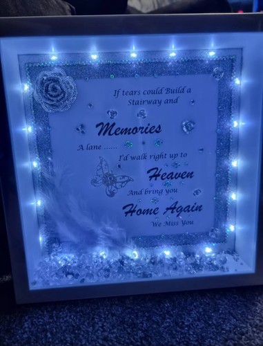 Personalised light memorial - light,