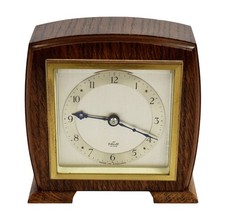 Vintage Elliot of London Wooden Cased Carriage Desk Clock 1962