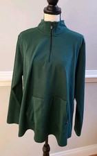 Torrid 1X Happy Camper Super Soft Performance Micro Fleece Active Pullover Green