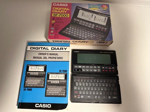 Casio digital diary 7000 - diary, sf-7000