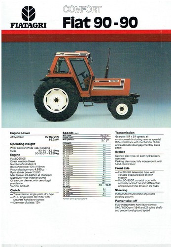 Fiat comfort tractor - fiat,