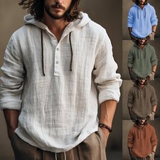 Men's Cotton Linen Hoodies