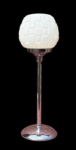 Art deco table - table, chrome