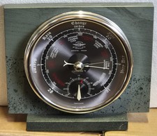  Shortland And Bowen Barometer On A Marble Base.18cmx16cm