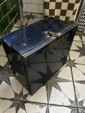 Vintage Navy Blue Boots Pure Drug Company Wall Hung Medicine Apothecary Cabinet