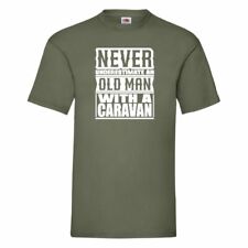 Never Underestimate An Old Man With A Caravan T Shirt Small-2XL