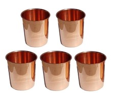 100% Copper Drinking Glass