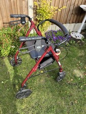 Days Folding 4 Wheel Walker Mobility Walking Aid Disability Derby