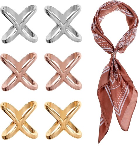 6pcs scarf ring shape - 6pcs,