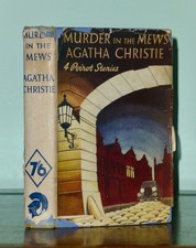 1st Print *C1137* Murder In The Mews Agatha Christie Odhams 1937 UK HB Poirot