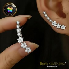 Zirconia Stone Stud Earrings