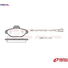 BRAKE PAD SET DISC BRAKE 0414.21 FOR FIAT FIORINO/Box/Body/MPV 500 QUBO PANDA