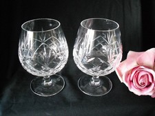 Pair of Lead Crystal Cut Glass