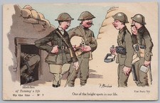 WW1 Sketches of Tommy's Life no7 F Mackain Comic Postcard