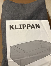 Ikea Klippan 2-Seat Loveseat Sofa Cover Flackarp Medium Grey 303.887.59 NEW