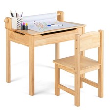 Kids Desk and Chair Set Wooden