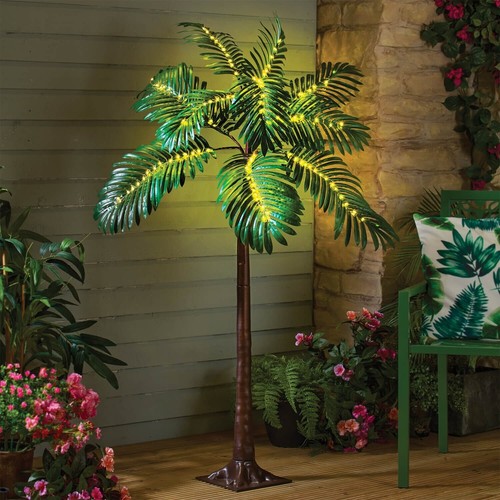 Solar light palm tree - light-up,