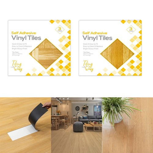 Vinyl floor tiles wood effect - vinyl,