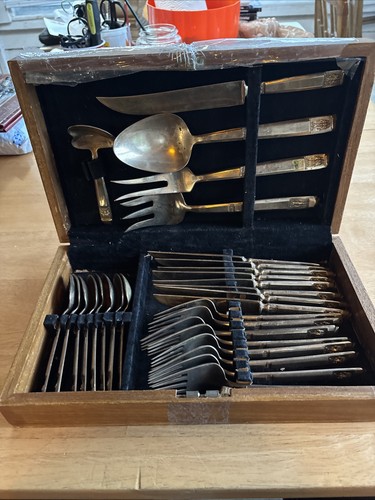 Vintage piece flatware set - 29,