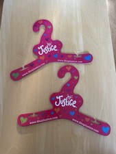 Build A Bear, Justice, Two Pink Coat Hangers. 