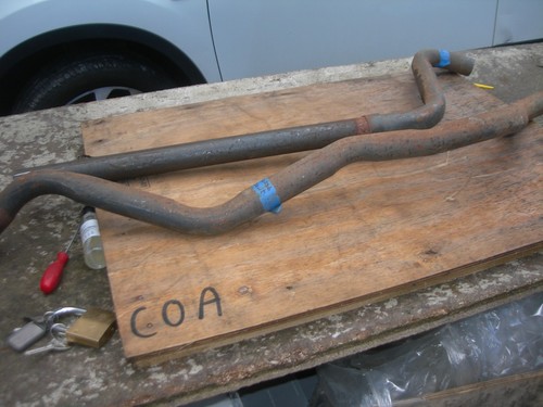 Bedford mild steel - steel, tailpipe