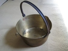 ANTIQUE 31cm HEAVY BRASS JAM