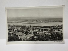 Vintage RP Postcard Pwllheli Real Photo Town View Wales Coastal Panorama