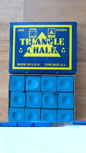 New cue chalk cubes blue - chalk,