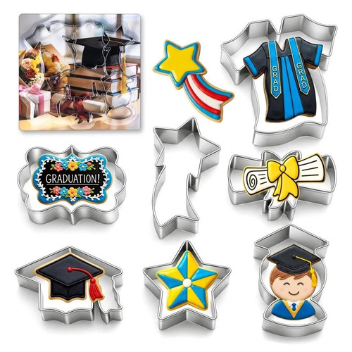 Graduation cookie cutters set - cookie,