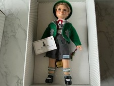 Vintage Schneider Bavarian  Costume folklore Boy Doll Original Box 33cm