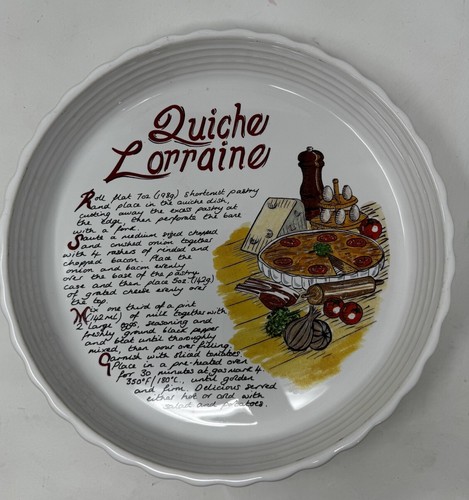 Vintage quiche lorraine recipe - vintage,