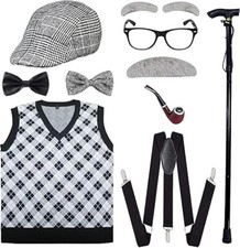 Kids Old Man Costume Kit Size