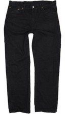 Levi's 751 Men Black Straight Regular Jeans W38 L34 (104393)