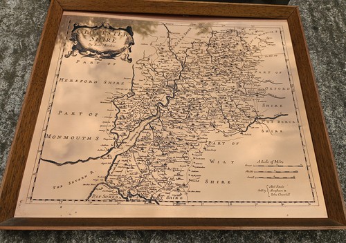 Vintage copper etching - copper,