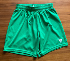 MACRON Unisex Green Football Shorts (XS)