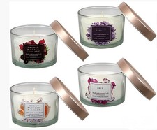 4 Pack Scented Candle Collection Glass Jars Aromatic Essential Oils UK New