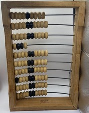 Vintage Possibly Russian Wooden Abacus Stamped UEHA ?