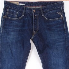 Mens Replay M955 BILLSTRONG Relaxed Bootcut Blue Jeans W36 L32