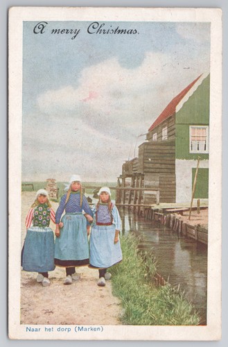 Postcard vintage christmas - postcard,