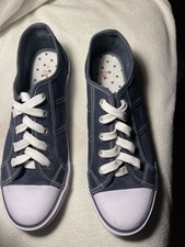Womens TU Blue and white polka