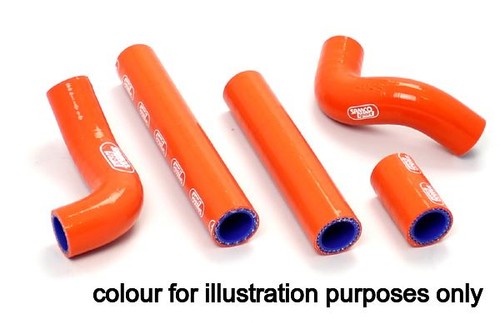 Blue samco silicon rad hoses - silicon,