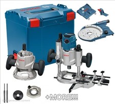 Bosch GOF1600CE GKF1600CE 110V 1/2in Plunge Router -MANY Accessories + lboxx  