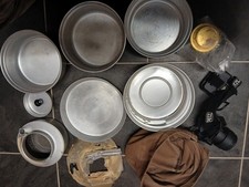 British Army Vintage Arctic Issue Mountain Cookset And Headtorch Used