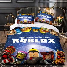 Roblox3d single/double/queen/duvet cover/pillowcase 3-piece bedding set UK