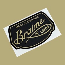 Braime Of Leeds vintage jug pourer Classic Vintage Oiler Vinyl Sticker England #